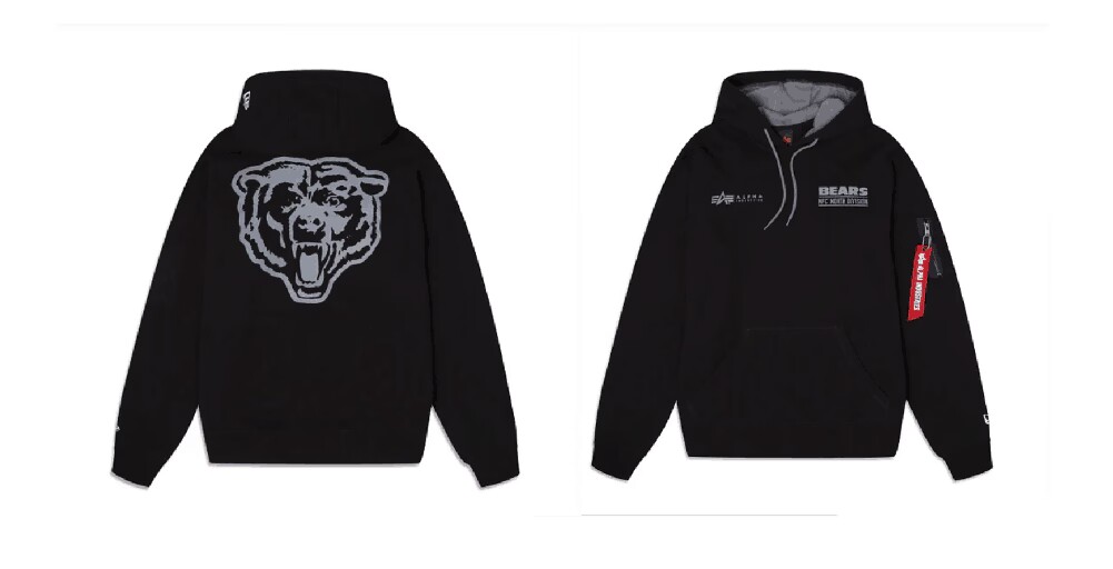 Men Chicago Bears 2024 Nike NFL black hoodie->nfl t-shirts->Sports Accessory